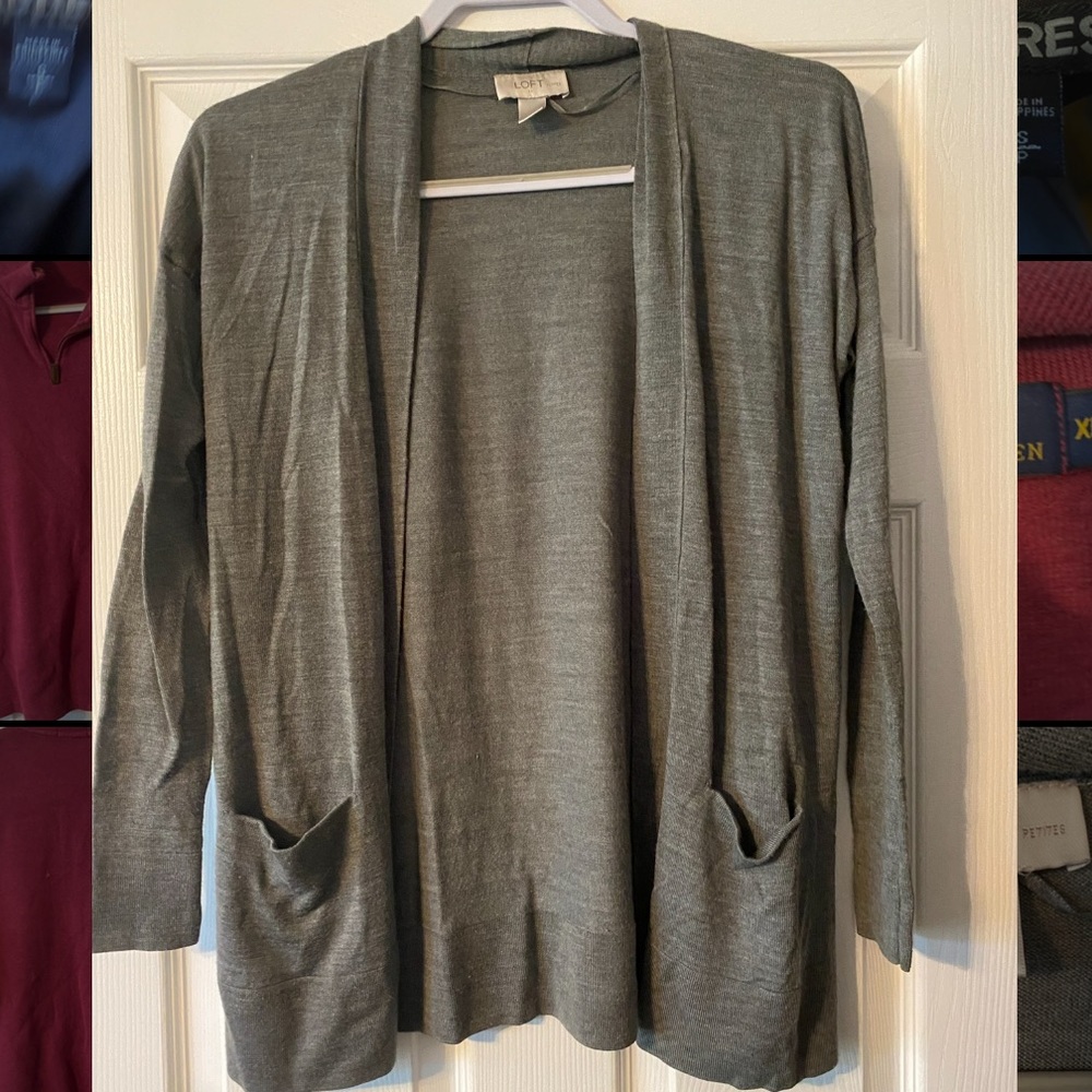 Loft Gray Cardigan